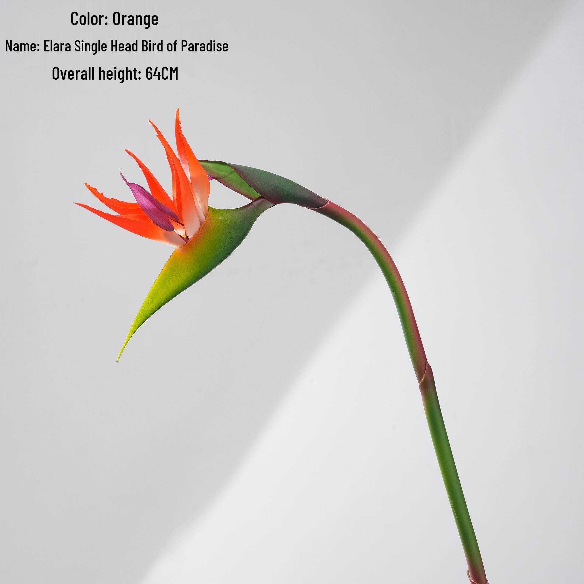 

Elara Bird of Paradise Artificial Flower - INS Style Wedding Decoration Craft. оранжевый