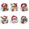 6 Pcs DIY Rhinestone Painting Birthday Gnome Greeting Card Kit 5D Rhinestone Art Birthday Cards for Adults Kids Anniversary Holiday Gifts
