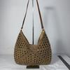 Summer Straw Woven Tote Bag for Women Large Capacity Hollow Beach Shoulder Handbag KTB