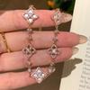 Zirkon hohle Schachbrettblume Auszieharmband leichter Luxus High-End-Armband Mode vielseitiges Temperament Schmuck Großhandel