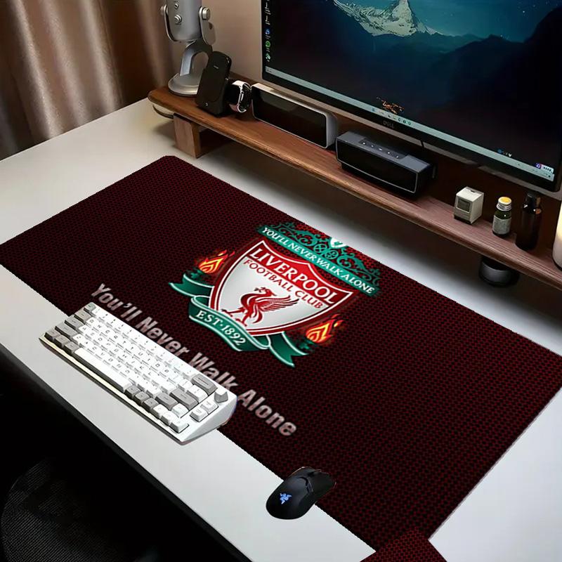 Football Liverpool Crest Mouse pad Office Desk Mat, Gaming Mouse Pad Mousepad, keyboard pad,Heavy-Duty Non-Slip Rubber Backing, Gift