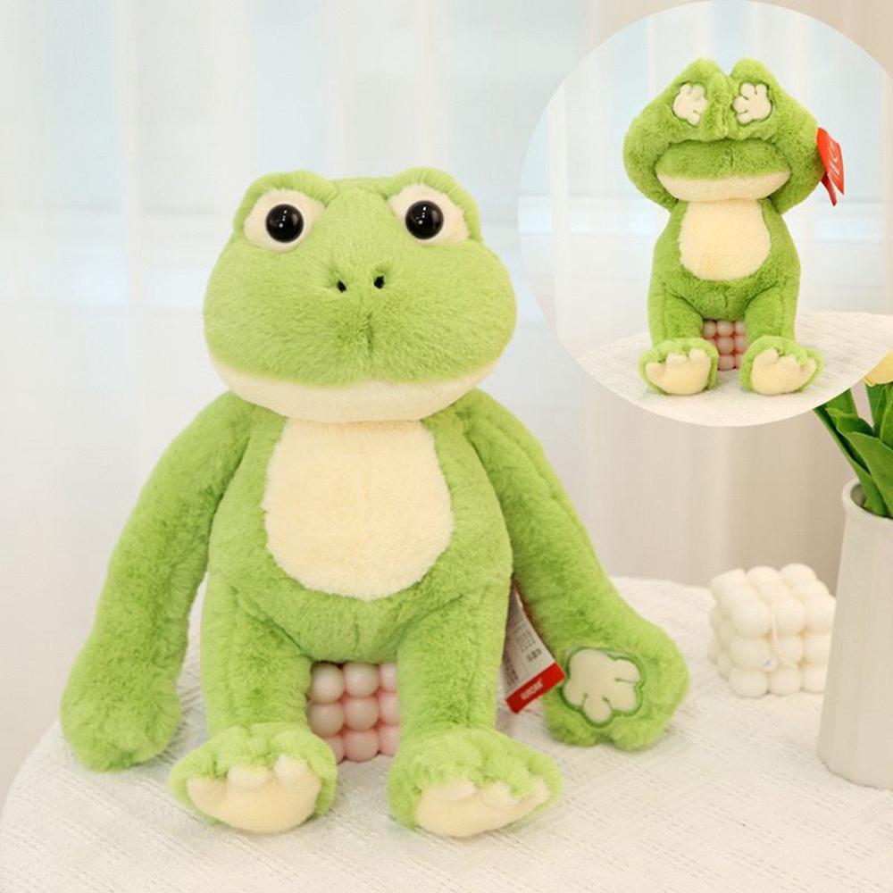 35CM Cute Eye Cover Animal Plush Toy Magnetic Super Cute Pose Nulti-style Animal Doll To Give Children Birthday Christmas Gifts