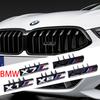 1Pc 3D ABS X Badge Car Front Grille Badge Sticker Auto Accessories For M2 M X3 M4 X5M M6 M7 F48 G01 E84 E83 F39 F10 F30 G11