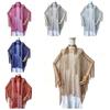 2pcs Tassel Shawl Shawl and Scarf Set Hollowed Out Fringed Cape Summer Sun Shawl  for Swimming