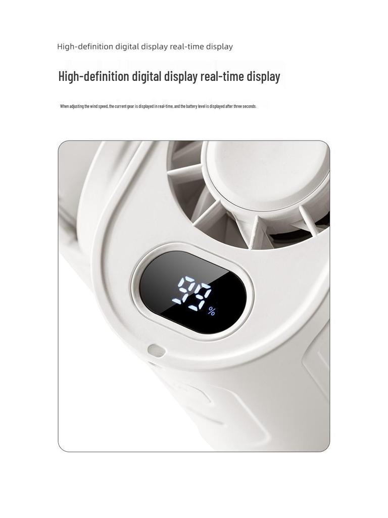 Portable USB-Charging Mini Fan: Multi-Speed, Clip-On Design for Outdoor Use