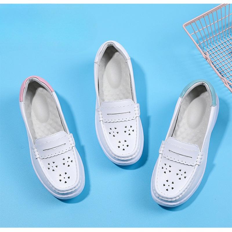 New Nurse Shoes for Women Soft-soled Anti-slip Breathable Versatile and Odor-resistant Flat Shoes