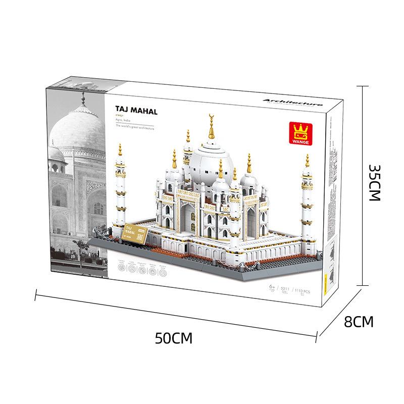 Superior-Grade 1113Pcs World Assembly Design First-Class Street Premium-Quality Scene Premium-Quality Collection First-Class Taj High-Standard