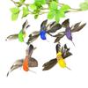 6/5pcs Garden Landscape Decor Simulation Birds Colorful with Clip Artificial Birds Home Decor Crafts Tree Ornaments