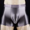 Sexy Men'S Glossy  Swimming Trunks Shinny Shorts Boxer Underwear