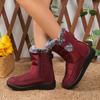 Winter new plush thickened snow boots outdoor warm plush snow cotton cold resistant and comfortable cotton shoes