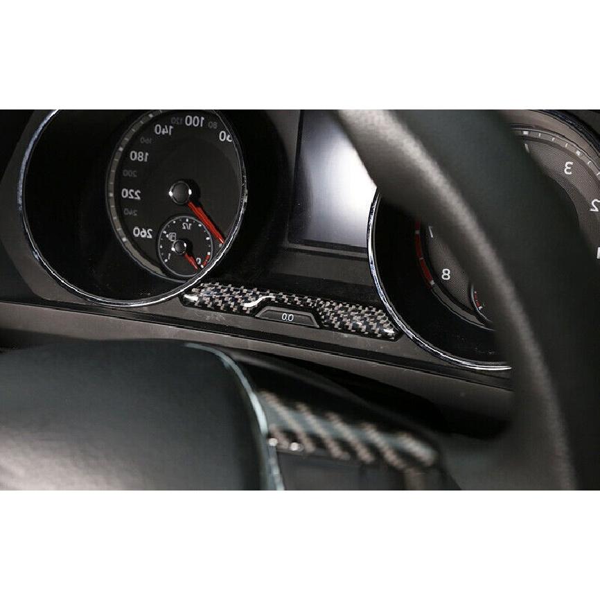 Strip Decor Trim 2017-2021 Real Carbon Fiber Fit For Volkswagen Tiguan Dashboard