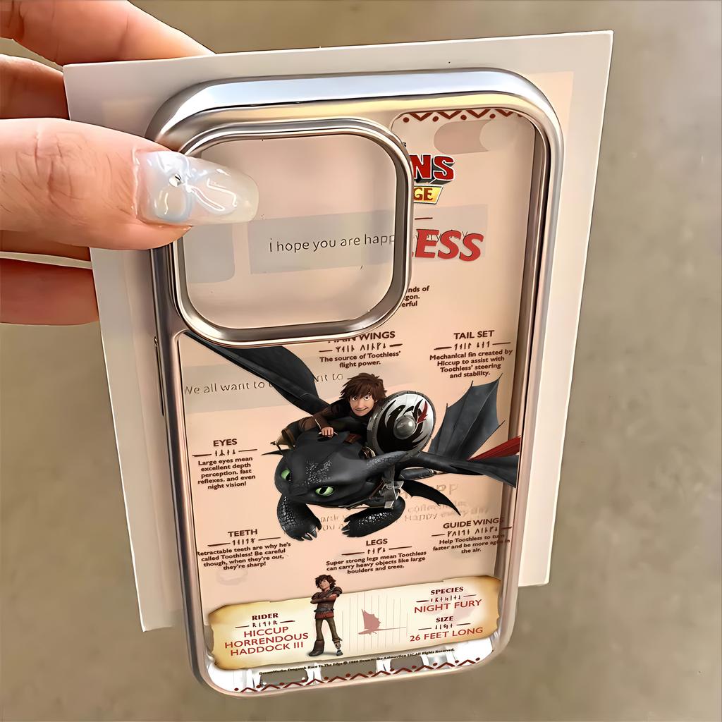Hot Toothless Fury Dragon Phone Case for IPhone 17 16e 16 15 14 13 12 11 Air Pro Max X XR 8 7 Plus Luxury Clear Soft Back Cover