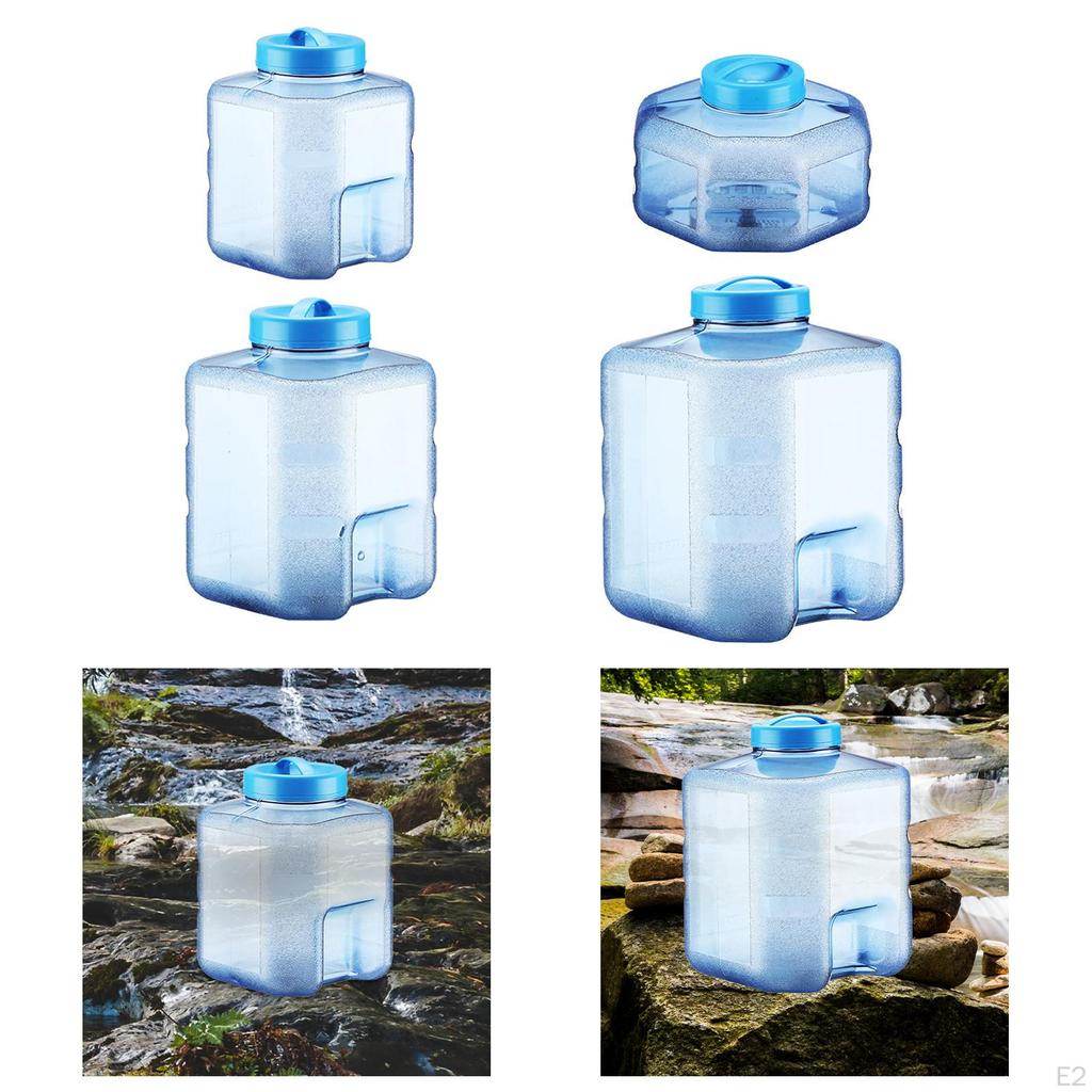 Camping Water Container Barrel Portable Tank with Lid Empty Jug Bottle for