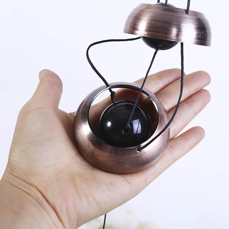 Japanische Spiralpagode Fünfstöckige Windspiele: Retro Metallornament mit klarem Klang