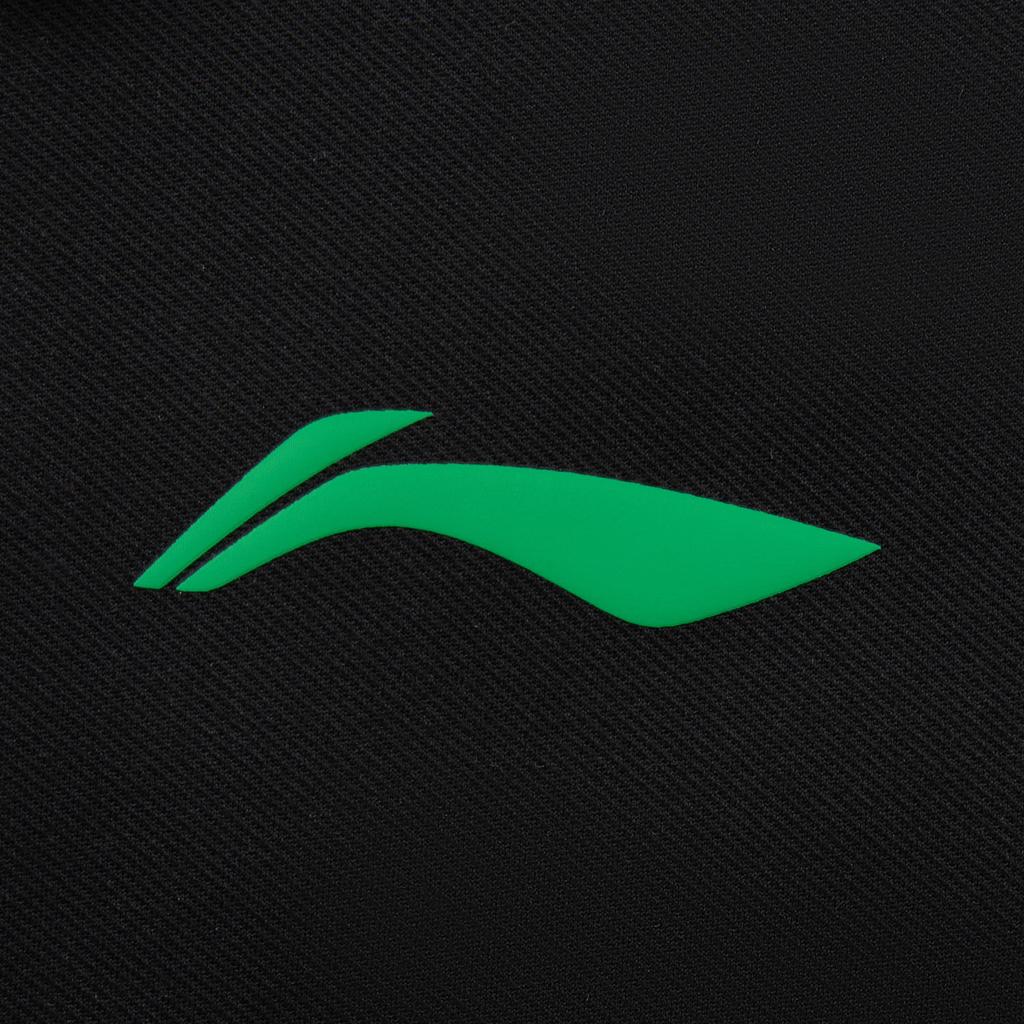 LiNing Professional Basketball Series Buchstaben-Print Einzelknopf Einfaches Polo Lockere Jacke Herrenjacken AJDV403-2