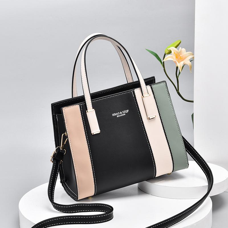 Korean Elegant High Quality Fashion Handbag Two Color Women One Shoulder Crossbody Bag Office & Work Shopping Messenger Tote Bag