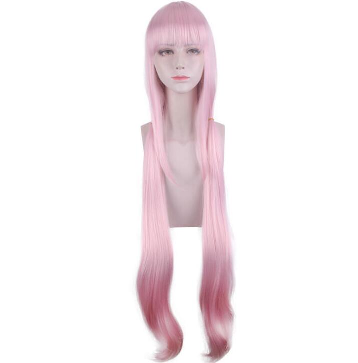 Anime 100cm Pink Long Wig Cosplay Nekopara Chocolat Vanilla Costume Heat Resistant Synthetic Hair Women Cosplay Wigs