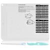Mini Score Board 6.46x8.5inch Multipurpose Scoring Board Envelope Maker with Bone Folder and Pen for Paper Craft and Card Making