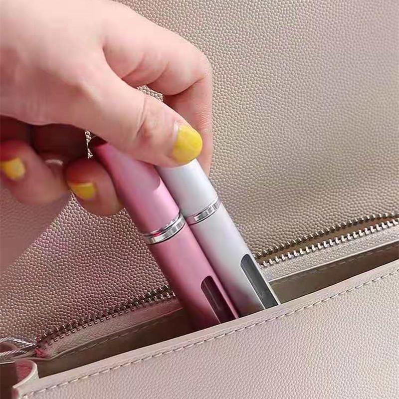 L012-5ml Portable Glass Perfume Refill Bottle - Detachable High-End Spray Bottle