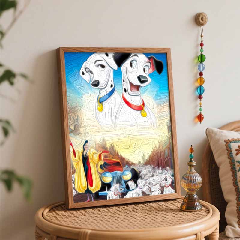 Disney Animation Digital Oil Painting 101 Dalmatians Diy Handpainted Coloring Painting Home Decoration Gift Modern Wall Art Canvas Decor