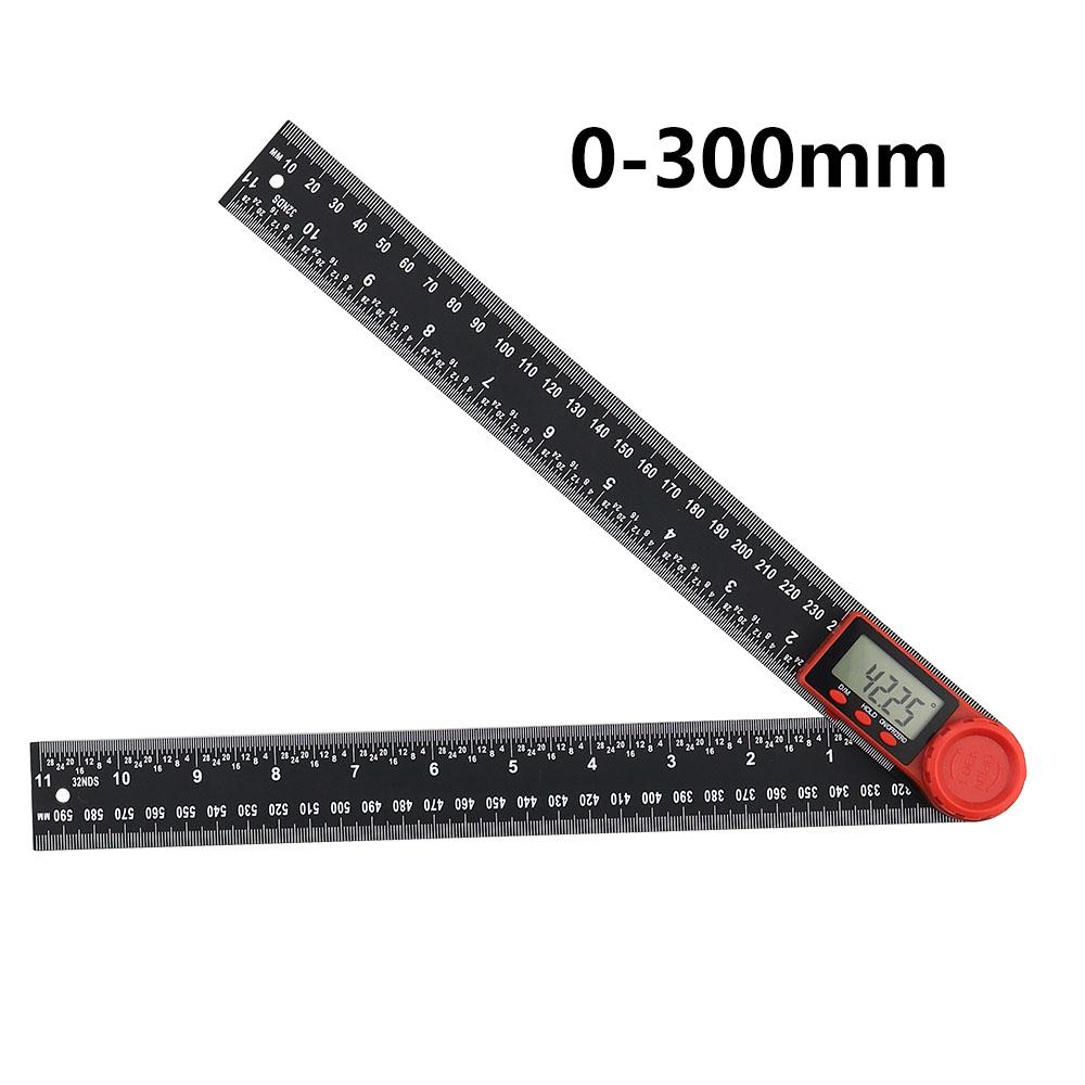 2 In 1 Angle Measurement Tool, Digital Protractor, Multifunctional 360 Degrees Inch Metric Scale Rulers,for Woodworking DIY Tool
