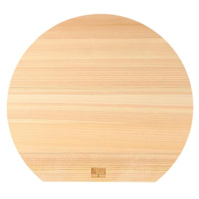 [Hinoki King] Japanese-made Hinoki D-shaped Cutting Board, Medium, 31 X 28 X 2 Cm [Wooden Cutting Board, Hinoki Wood]