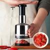 Stainless Steel Garlic Presser Manual Pressed Handheld Vegetable Slicer Compact Multi-functional Onion Chopper Ingredients Mixer