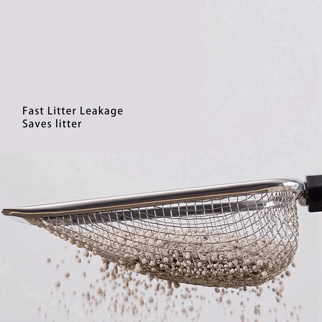 Kippenpoep Schep Verstelbaar Roestvrij Staal Metaal Kattenbak Schep Lange Steel Kattenbak Zeef Voor Thuis