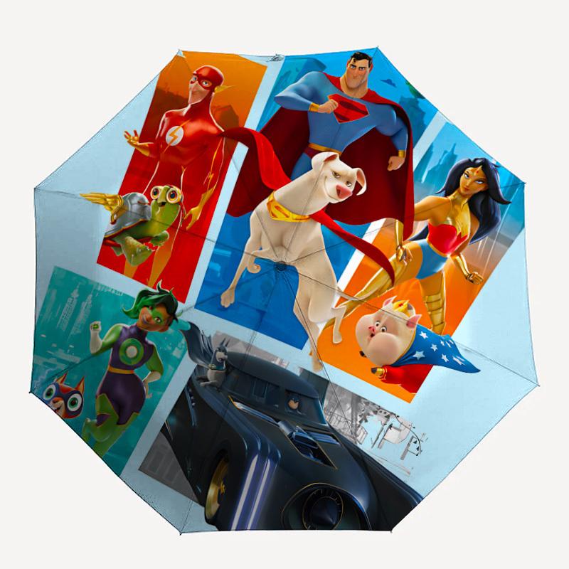 

1pc Superheroes JusticeLeague 8-Ribs Sturdy Frame, Automatic Open/Close, Durable & Colorful Ideal for Beach, Travel, And All Seasons, 10235