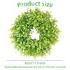 Eucalyptus Leaf Artificial Wreath PE Material Artificial Flower Simulation Plant Outdoor Party Event Garden Decoration