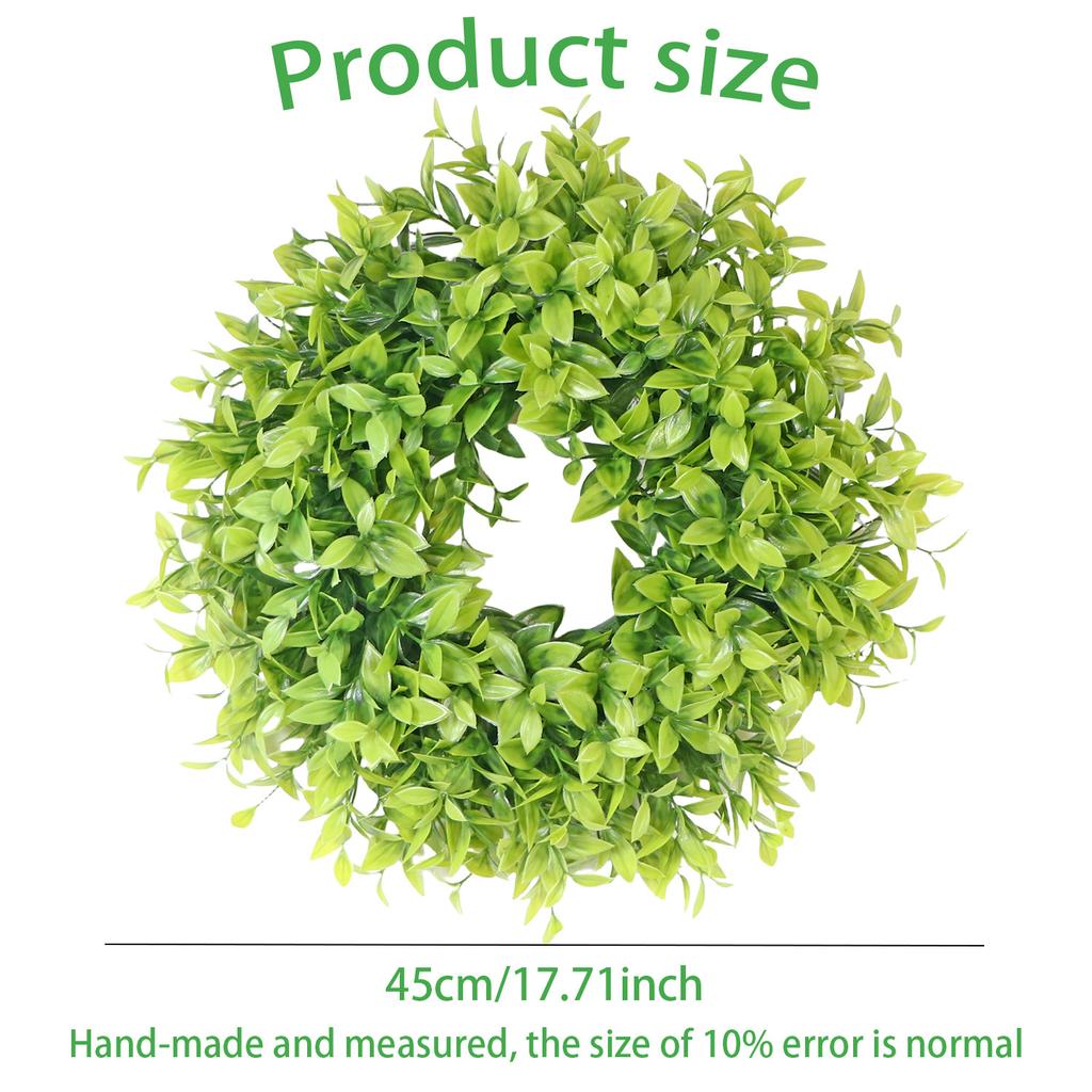 Eucalyptus Leaf Artificial Wreath PE Material Artificial Flower Simulation Plant Outdoor Party Event Garden Decoration
