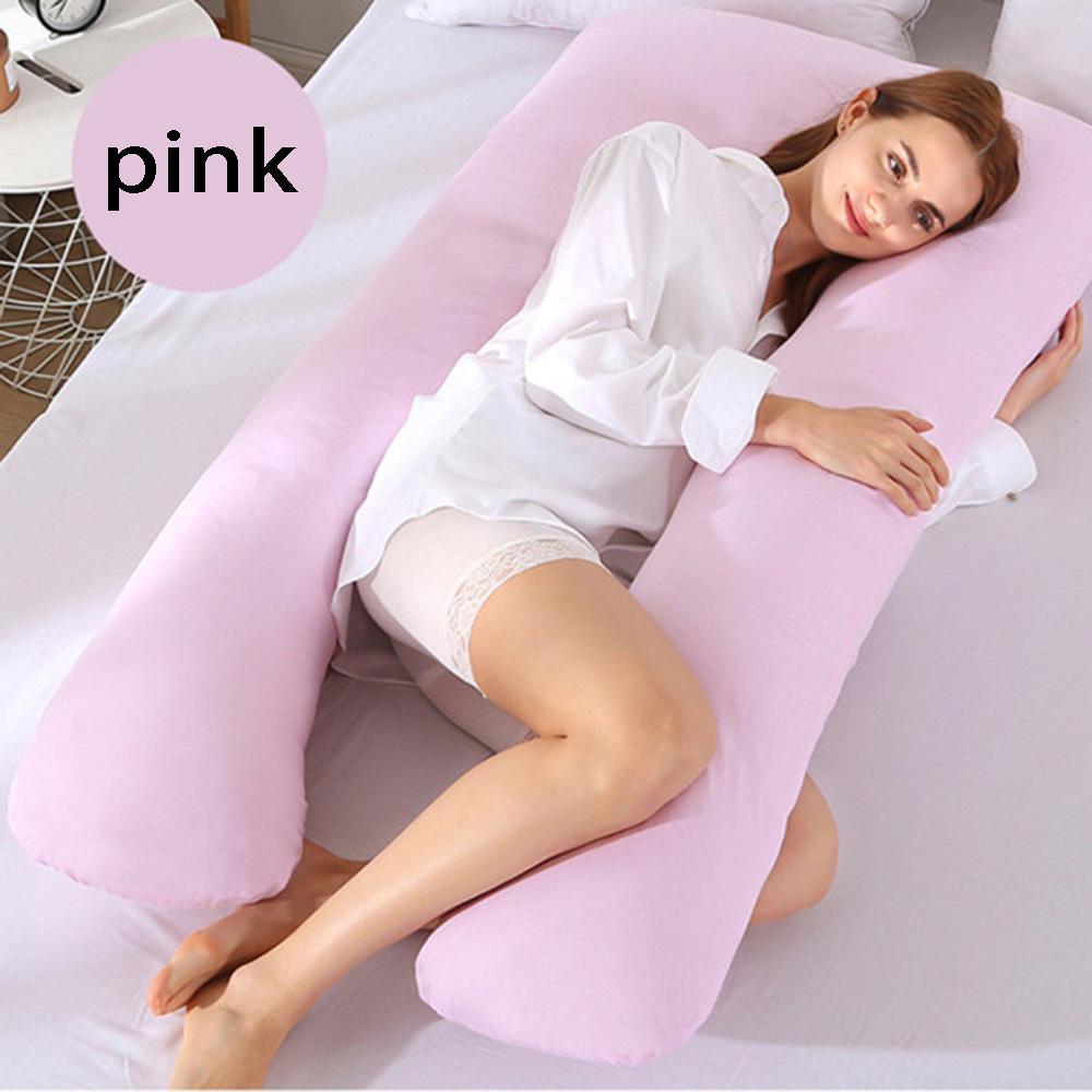 1PC Cotton Pregnant Maternity U-type Pillow Case Sleeping Support Pillow Cover Household Sleeping Support Accessory Tools