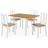 Día Y Noche - Día Y Noche Dining Room Furniture Set 5 Pieces White MDF