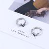Punk Silver Plate Party Street Wear Ear Buckle Men Accessories Men Hoop Earrings Korean Earrings