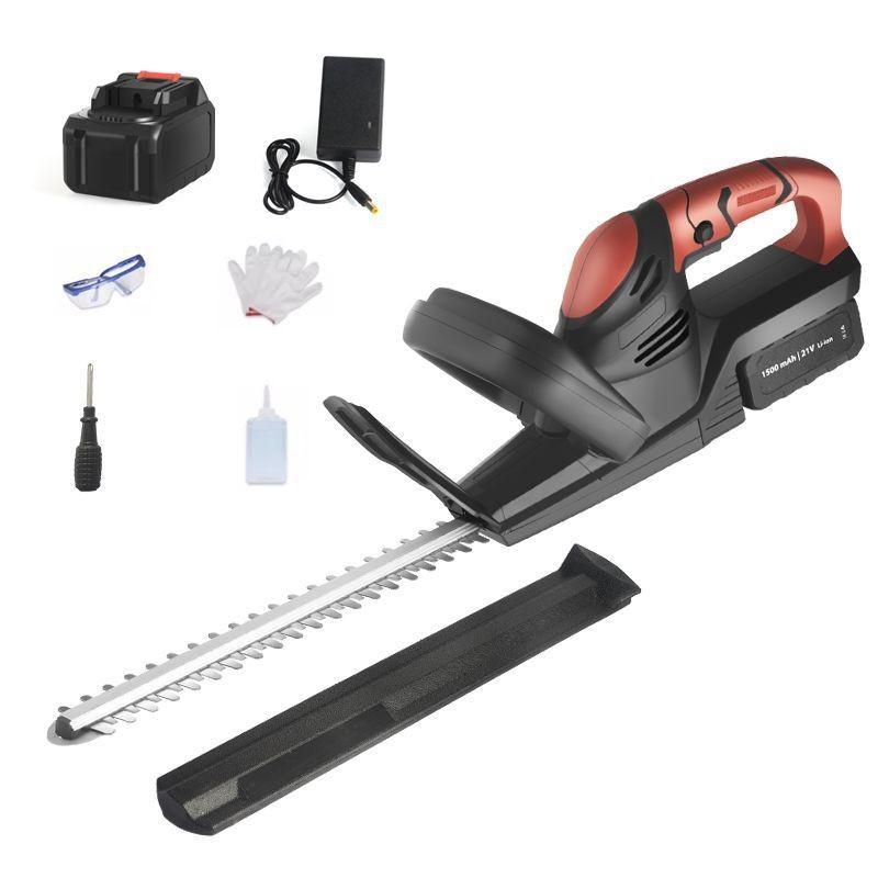 Household Rechargeable Handheld Grass Trimmer Garden Pruning Power Tool Blue/Red Portable Brushless Electric Hedge Trimmer