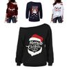 Stylish Women's Christmas Jumper Pullover Loose Fit Sweatshirt For Festive Seasons