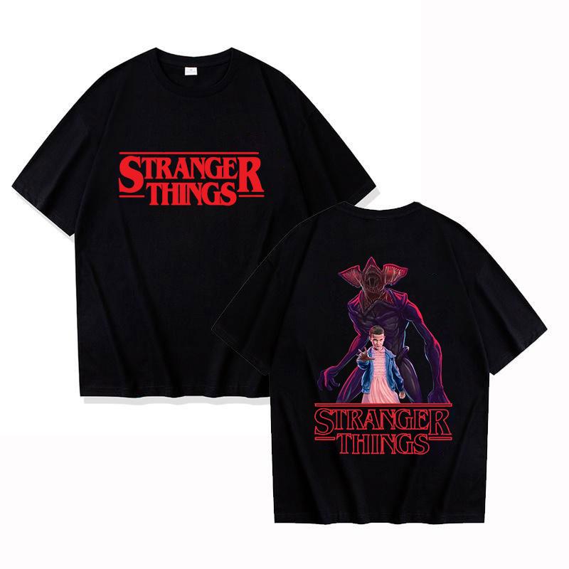 Unisex Stranger Things Graphic T-Shirt - Short Sleeve, Round Neck Casual Top