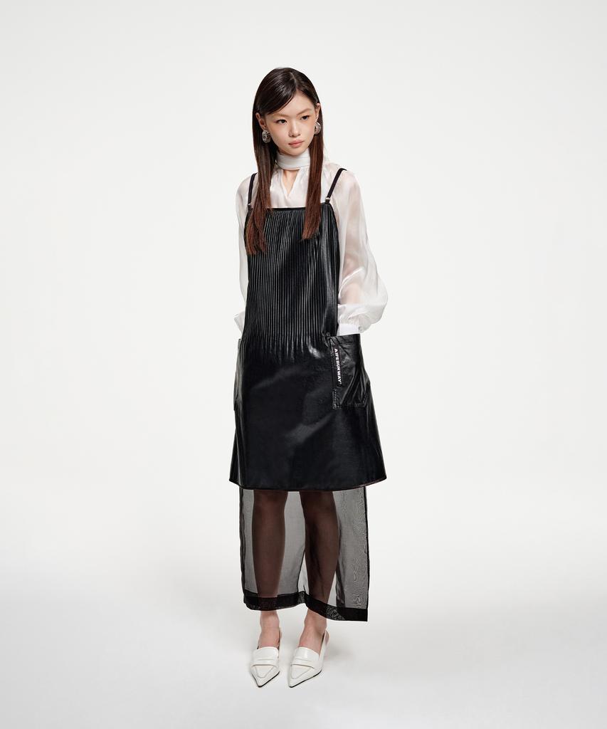 Eipeuleonwei Armor Pleated Apron Dress