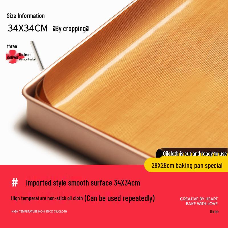 Non-Stick, Reusable, High-Temperature Baking Paper for Cakes, Household & Commercial Use