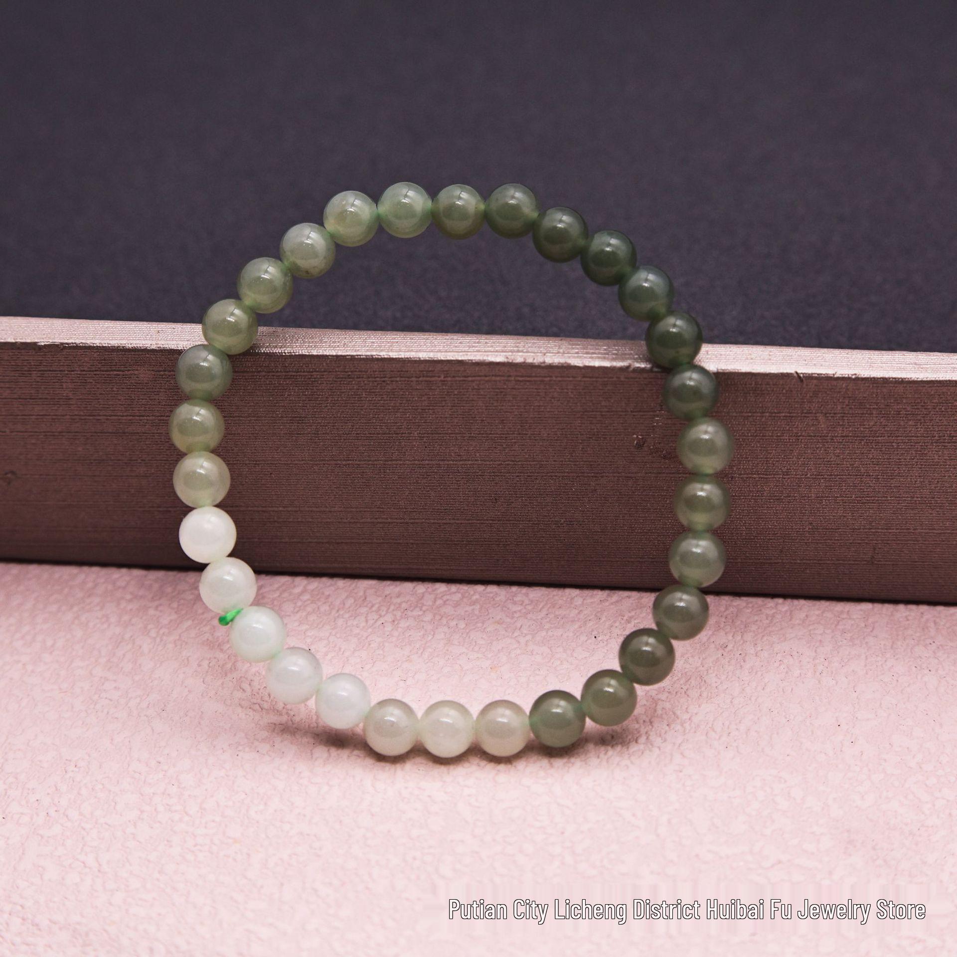 Certified Natural Xinjiang Hetian Jade Bracelet: Women s Ice Clear Gradient One Size