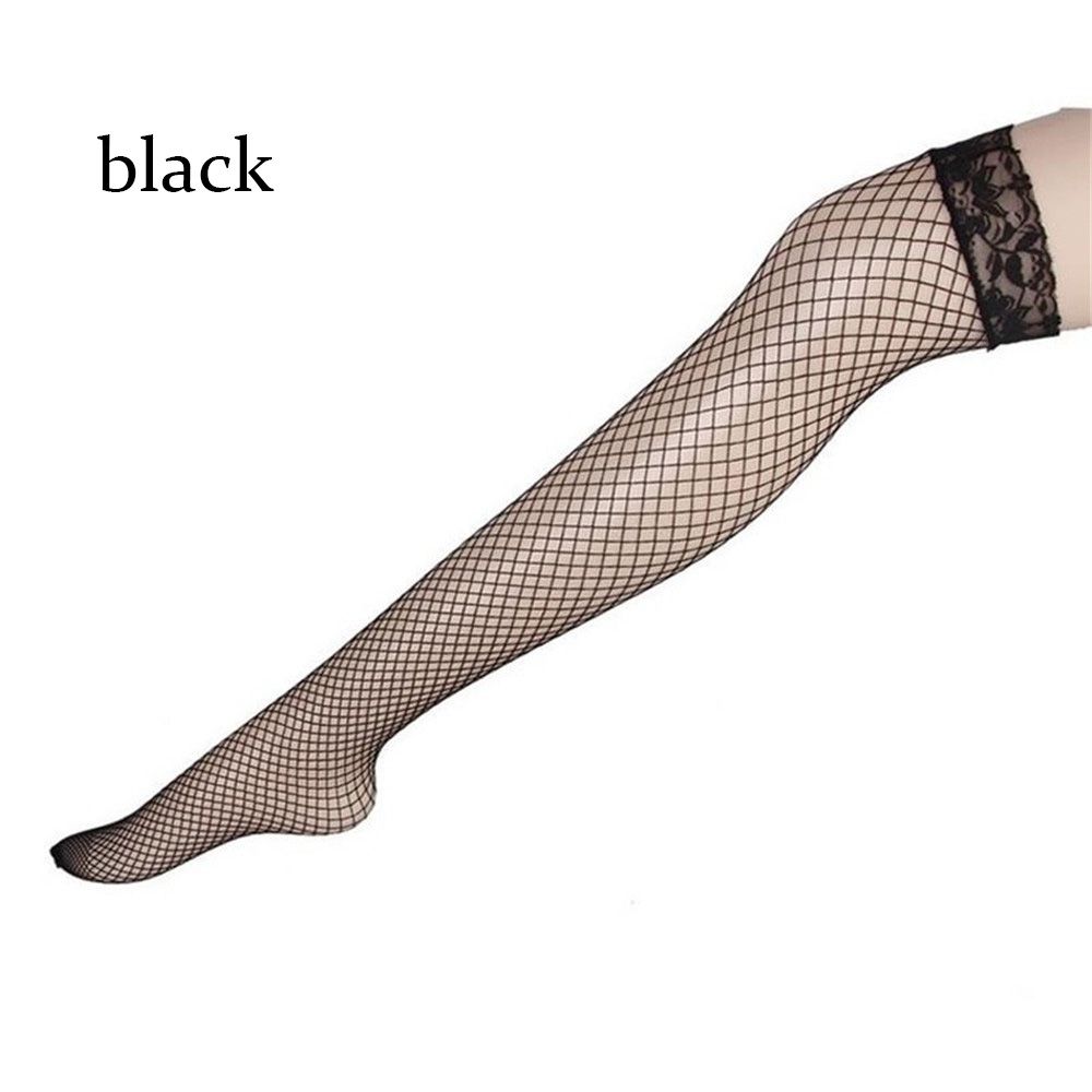Pantyhose Tights Plus Size Women Lingerie Knee High Stockings Hollow Out Mesh Fishnet Stocking