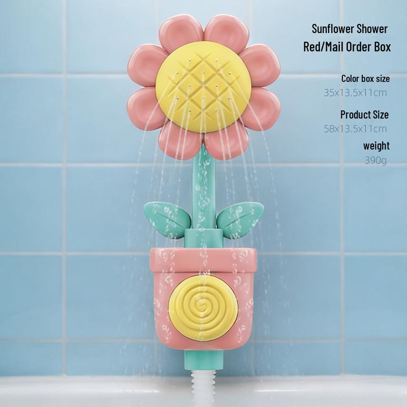 Sunflower Baby Bath Spinner Toy for Kids