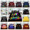 3D Bedding Single Double Bed Game Machine Printed Pillowcase and Quilt Cover 2/3 Pieces for Boys and Men Game Lovers Comfortable Household Bedding