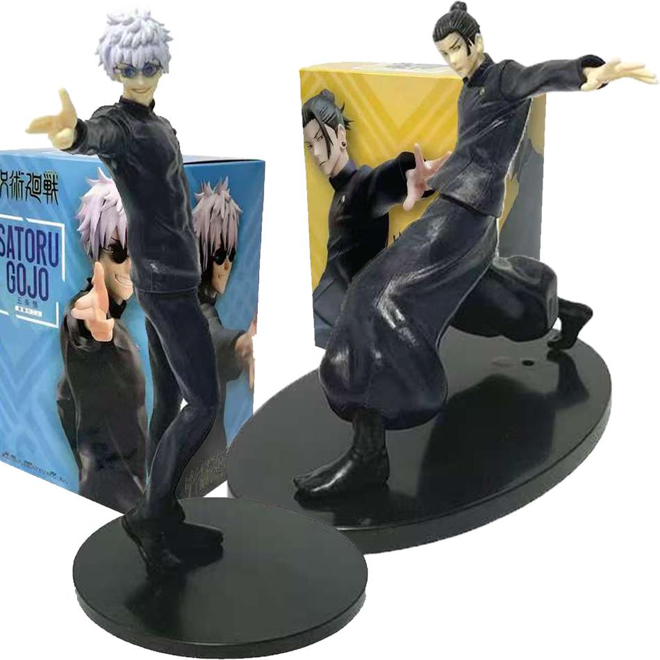 2 stk/sett JJK Animefigurer Gojo SATORU og Geto Suguru Actionfigur Geto Suguru figur Samlerobjekt Modell Dukker leketøy anime Gave