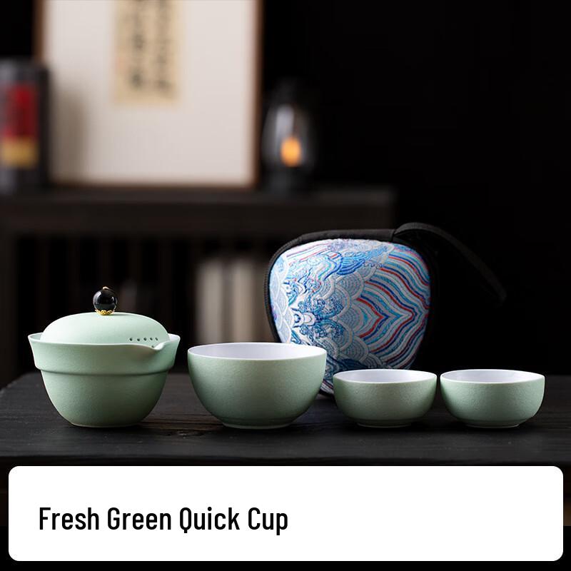Portable Ceramic Travel Tea Set