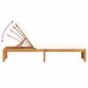 Sun Lounger Oil Natural Finish 200 X 55 X 94 Cm Solid Acacia Wood