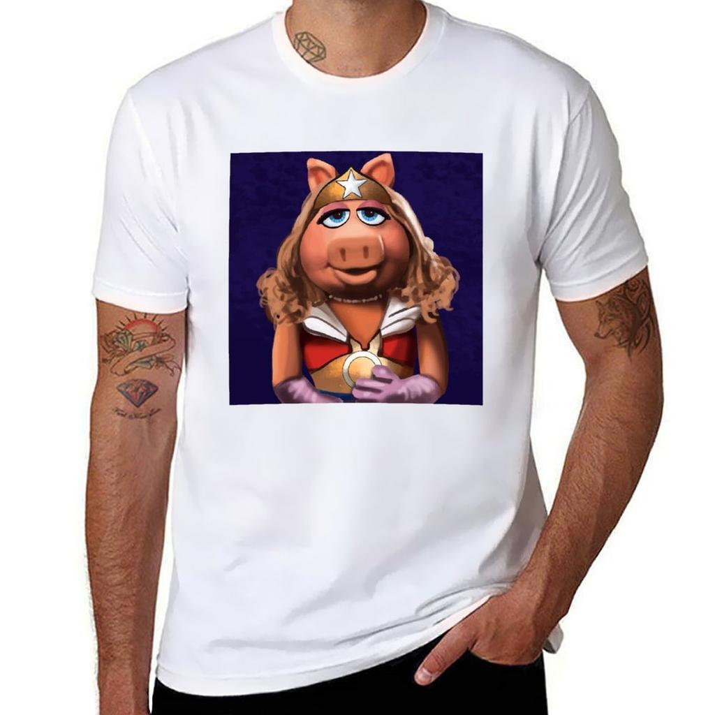 Miss Piggy Wonder Tshirt Basic Short Sleeve Tshirt For Unisex