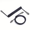 Mechanical Keyboard Coiled Cable USB Type C Aviator Aviation Connector Nylon Braided Spring Cord for Gaming PC 3M Length