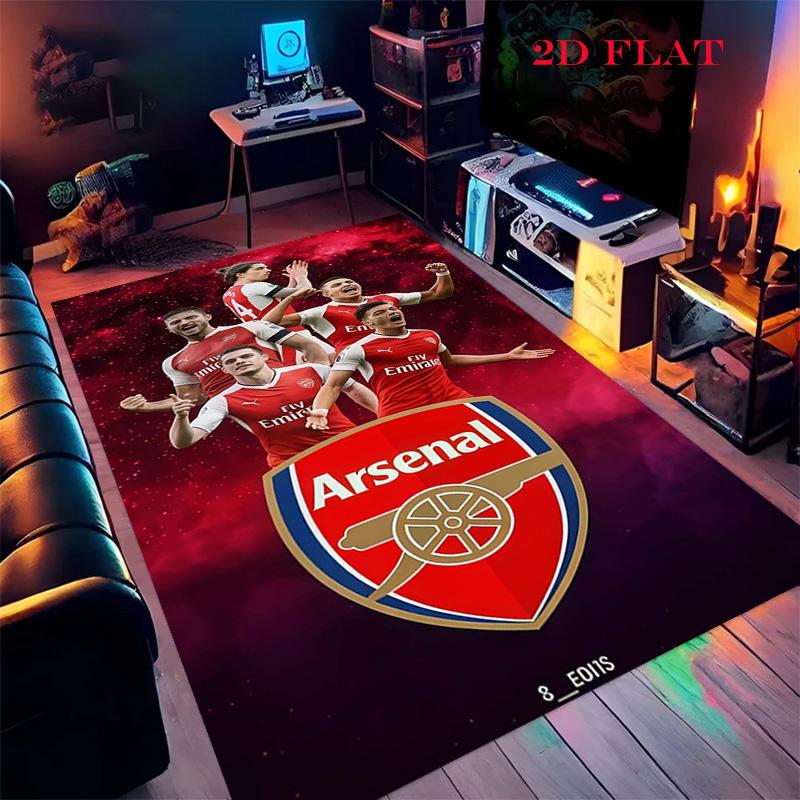Arsenal Football Club Carpet Rug for Living Room Bedroom Home Sofa Decoration,Kids Play Nonslip Floor Mat