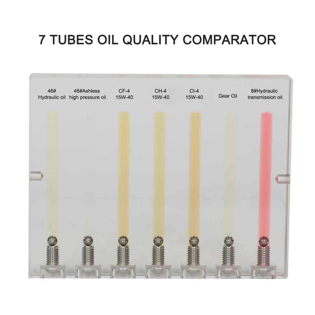 Comparatore Qualità Olio Motore 7 Tubi   Rilevatore Tester Viscosità Olio Strumento di Test per Auto Automobilistiche